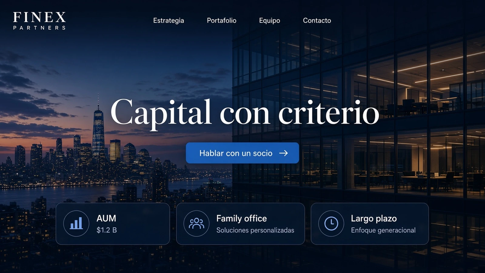 Visual example FINEX PARTNERS