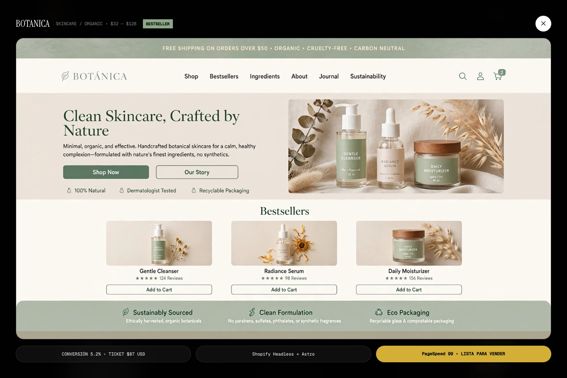 Visual example BOTANICA